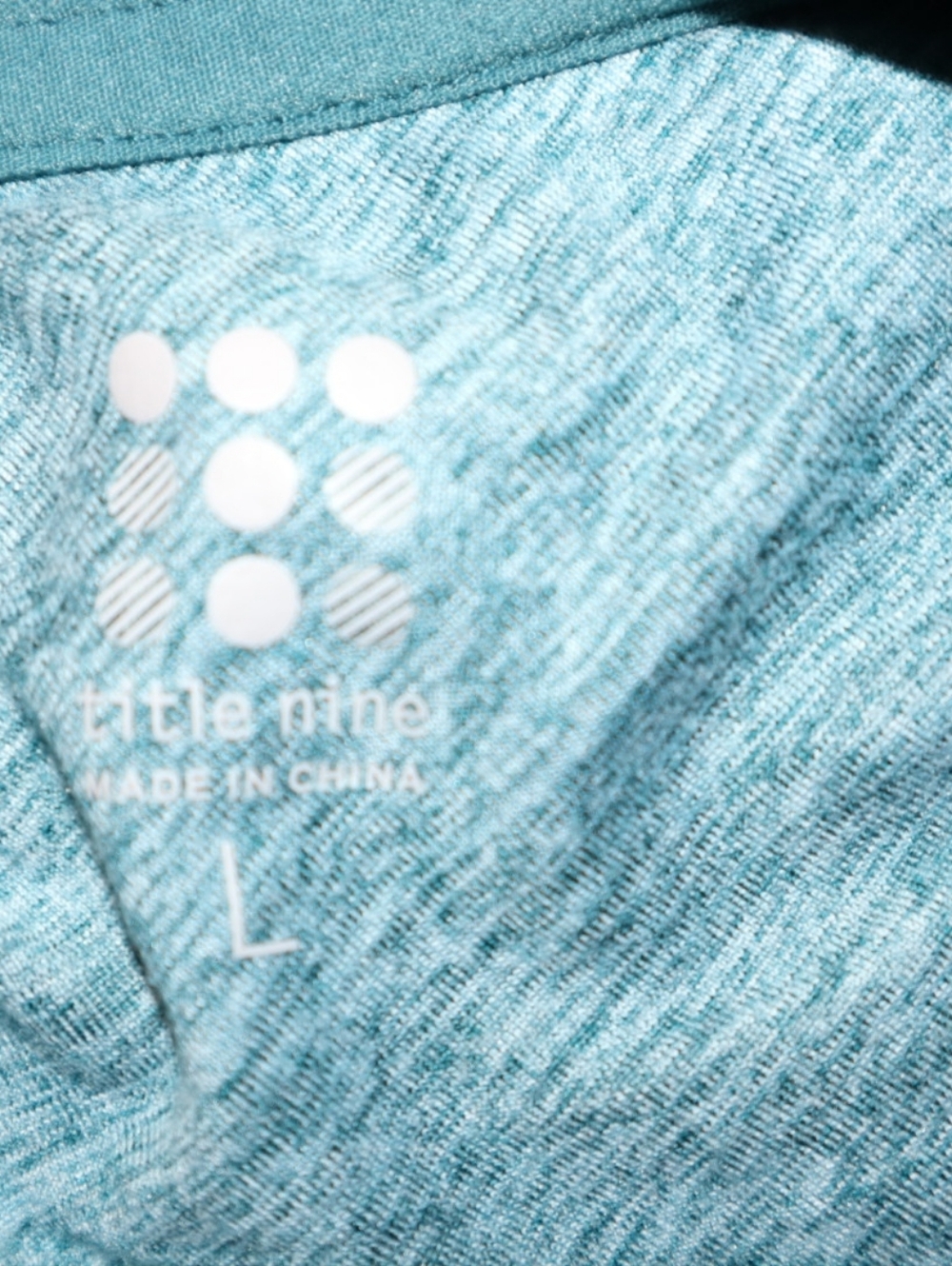 Title Nine Grace Long Sleeve Tee Mystic Lake Green Size L - Picture 10 of 11